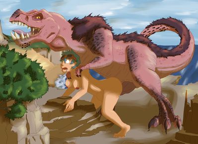 Monster Fucker World Anjanath
art by scapewolf
Keywords: beast;videogame;monster_hunter;dinosaur;tyrannosaurus_rex;trex;anjanath;male;feral;human;woman;female;M/F;penis;from_behind;scapewolf