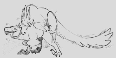 Austroraptor Sex
art by scarlettroupe
Keywords: dinosaur;theropod;raptor;austroraptor;male;feral;M/M;from_behind;suggestive;scarlettroupe