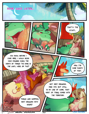 Sibling Showdown, page 47
art by sefeiren
Keywords: comic;dragon;gryphon;furry;badger;thistle;kindle;male;female;feral;M/F;penis;vagina;69;oral;closeup;spooge;frisky-ferals;sefeiren