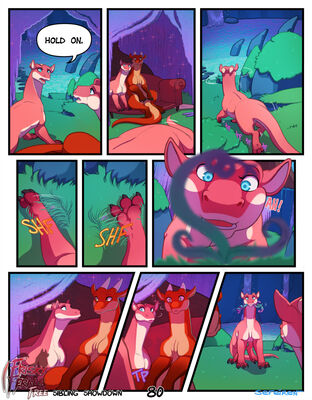 Sibling Showdown, page 80
art by sefeiren
Keywords: comic;dragon;dragoness;kindle;lilith;lily;male;female;feral;M/F;suggestive;humor;frisky-ferals;sefeiren