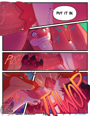 Sibling Showdown, page 98
art by sefeiren
Keywords: comic;dragon;dragoness;kindle;lilith;lily;male;female;feral;M/F;penis;vagina;threeway;missionary;vaginal_penetration;spooge;closeup;frisky-ferals;sefeiren