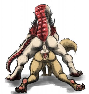 Mounted
art by sephrendemon
Keywords: dragon;furry;canine;wolf;male;female;anthro;breasts;M/F;penis;from_behind;vaginal_penetration;spooge;sephrendemon