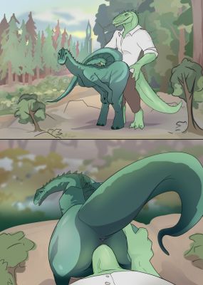 Anthro Giga and Bronto
art by sevenma
Keywords: dinosaur;theropod;giganotosaurus;sauropod;brontosaurus;male;female;anthro;breasts;M/F;penis;from_behind;vaginal_penetration;closeup;sevenma
