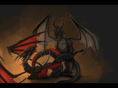 Cynder Mounted
art by sevour
Keywords: videogame;spyro_the_dragon;cynder;dragon;dragoness;male;female;feral;M/F;penis;from_behind;vaginal_penetration;spooge;sevour