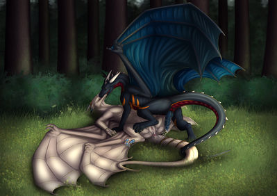 Bunsen and Malik
art by shadarrius
Keywords: dragon;dragoness;male;female;feral;M/F;penis;vagina;missionary;suggestive;spooge;shadarrius