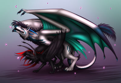 Making Love
art by shadarrius
Keywords: dragon;dragoness;female;feral;M/F;from_behind;suggestive;spooge;shadarrius