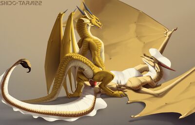 Riding Blaze (Wings_of_Fire)
art by shido-tara
Keywords: wings_of_fire;sandwing;princess_blaze;dragon;dragoness;male;female;feral;M/F;penis;missionary;vaginal_penetration;shido-tara