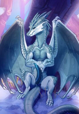 Snow Dragon (Wings_of_Fire)
art by shido-tara
Keywords: wings_of_fire;icewing;dragon;male;feral;solo;penis;spooge;shido-tara