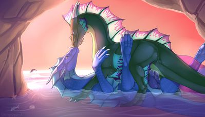 Cave Mating
art by shinigamisquirrel
Keywords: dragon;dragoness;male;female;feral;M/F;penis;cowgirl;vaginal_penetration;spooge;shinigamisquirrel