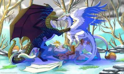 Forest Foursome
art by shinigamisquirrel
Keywords: eastern_dragon;dragon;dragoness;male;female;feral;M/F;orgy;penis;missionary;from_behind;vaginal_penetration;spooge;shinigamisquirrel