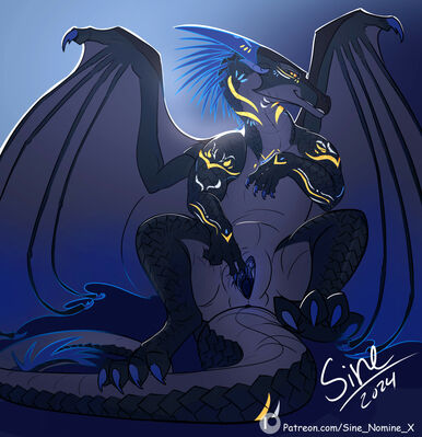 Icewing Spread (Wings_of_Fire)
art by sine_nomine_x
Keywords: wings_of_fire;icewing;dragoness;female;feral;solo;vagina;spread;sine_nomine_x