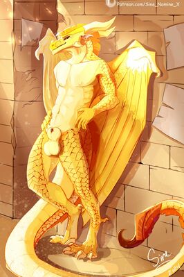 Anthro Qibli (Wings_of_Fire)
art by sine_nomine_x
Keywords: wings_of_fire;sandwing;qibli;dragon;male;anthro;solo;sheath;suggestive;sine_nomine_x