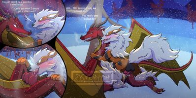 Skywing and Arcanine (Wings_of_Fire)
art by sirkittcat
Keywords: wings_of_fire;anime;pokemon;skywing;furry;canine;arcanine;dragon;male;feral;anthro;M/M;penis;from_behind;anal;oral;closeup;spooge;sirkittcat