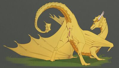 An Offering
art by skoren
Keywords: dragoness;female;feral;solo;presenting;vagina;skoren