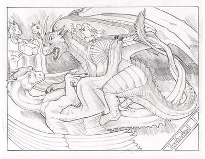 Draco and Saphira Mating
art by slash0x
Keywords: dragonheart;eragon;draco;saphira;dragon;dragoness;male;feale;feral;M/F;penis;missionary;vaginal_penetration;slash0x