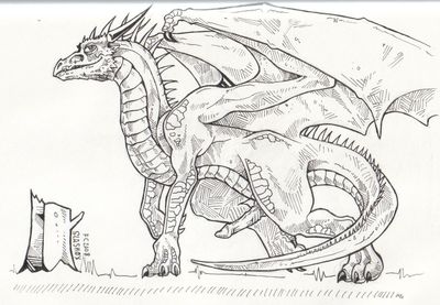 Nemmy
art by slash0x
Keywords: dragon;feral;male;solo;penis;slash0x