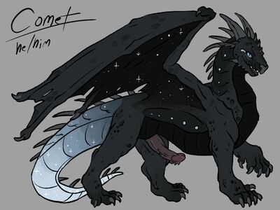 Comet (Wings_of_Fire)
art by sleepy_chimera
Keywords: wings_of_fire;nightwing;dragon;feral;solo;penis;sleepy_chimera