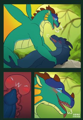Glory and Deathbringer, page 4 (Wings_of_Fire)
art by slo1ka
Keywords: comic;wings_of_fire;rainwing;nightwing;glory;deathbringer;dragon;dragoness;male;female;feral;M/F;penis;cowgirl;vaginal_penetration;internal;slo1ka