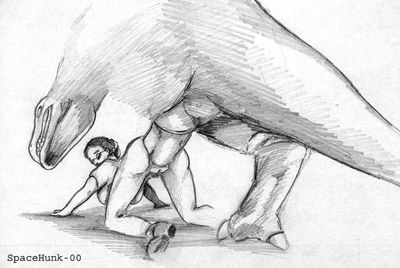 Lara_Croft and Tyrannosaur
art by spacehunk
Keywords: beast;videogame;tomb_raider;dinosaur;theropod;tyrannosaurus_rex;trex;male;feral;human;woman;female;lara_croft;M/F;penis;from_behnd;vaginal_penetration;macro;spacehunk