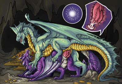 Amethyst and Silver Dragons Mating
art by sssmazkaa
Keywords: dungeons_and_dragons;dragon;dragoness;male;female;feral;M/F;penis;from_behind;vaginal_penetration;internal;ejaculation;spooge;hoard;sssmazkaa