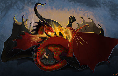 FlameBaiting Iskierka (Temeraire)
art by stardragon102
Keywords: temeraire;iskierka;dragon;dragoness;male;female;feral;M/F;69;oral;penis;stardragon102