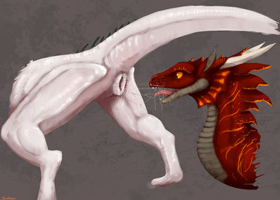 A Closer Look
art by stardragon102
Keywords: dragon;dragoness;male;female;feral;M/F;cloaca;closeup;oral;spooge;stardragon102