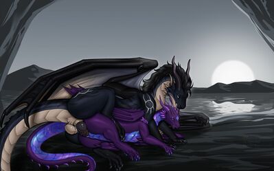 Moonlight Mating
art by starlight3241
Keywords: dragon;dragoness;male;female;feral;M/F;penis;spoons;vaginal_penetration;starlight3241