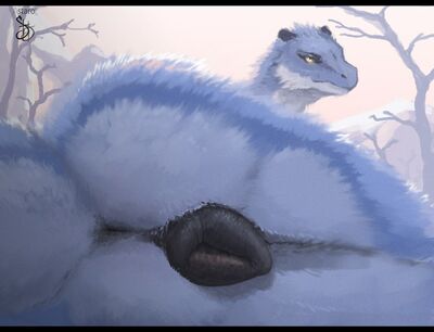 Lounging In The Snow
art by staro
Keywords: dragoness;female;feral;solo;vagina;closeup;staro