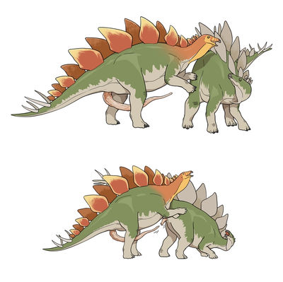Stegosaurus Mating
art by galoa
Keywords: dinosaur;stegosaurus;male;female;feral;M/F;penis;from_behind;suggestive;galoa
