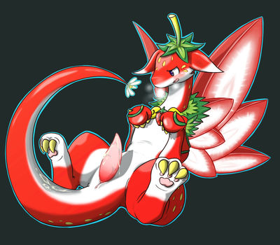 Strawberry Dragon
art by dolpix
Keywords: videogame;puzzle_and_dragons;dragon;strawberry_dragon;male;anthro;solo;penis;spooge;dolpix