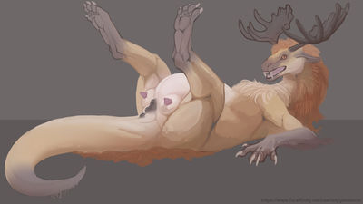 Damaris
art by stygimoloch
Keywords: dragoness;furry;cervid;moose;hybrid;female;feral;solo;vagina;stygimoloch