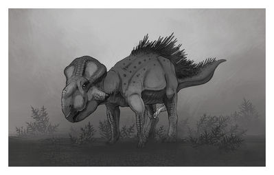 Leptoceratops
art by stygimoloch
Keywords: dinosaur;ceratopsid;leptoceratops;male;feral;solo;penis;stygimoloch