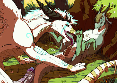 Forest Pleasuring
art by syrinoth
Keywords: dragon;male;feral;M/M;penis;oral;spooge;syrinoth