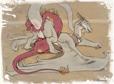 Wyvern Spread
art by syrinoth
Keywords: eastern_dragon;dragon;dragoness;wyvern;male;female;feral;M/F;vagina;spread;suggestive;syrinoth