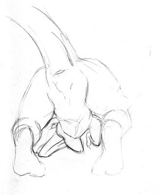 Under the Raptor's Tail
art by syrinoth
Keywords: dinosaur;theropod;raptor;deinonychus;female;feral;solo;presenting;cloaca;syrinoth