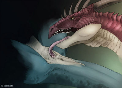 Closeup of Oral Sex
art by syrinoth
Keywords: dragon;dragoness;male;female;feral;M/F;vagina;oral;closeup;syrinoth