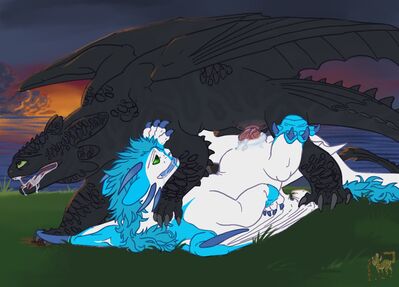 Fury Date
art by takami~
Keywords: how_to_train_your_dragon;httyd;night_fury;dragon;dragoness;male;female;feral;M/F;penis;missionary;vaginal_penetration;spooge;takami~