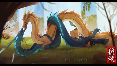 Lil Secret
art by talefarer
Keywords: eastern_dragon;dragon;dragoness;male;female;feral;M/F;penis;cowgirl;vaginal_penetration;spooge;talefarer