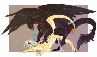 April and Incubus_Lux (Wings_of_Fire)
art by tartar
Keywords: wings_of_fire;sandwing;dragon;male;feral;M/M;penis;from_behind;anal;spooge;tartar