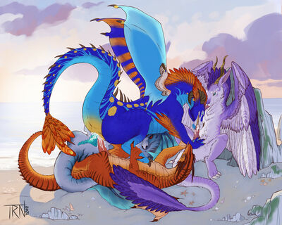 Dragon Orgy
art by teern
Keywords: dragon;dragoness;male;female;feral;M/F;orgy;double_penetration;penis;cowgirl;vaginal_penetration;oral;spooge;teern