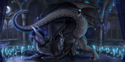 Feral and Anthro Redeemer (Wings_of_Fire)
art by thandor
Keywords: wings_of_fire;nightwing;dragoness;female;feral;anthro;breasts;solo;vagina;presenting;spooge;thandor