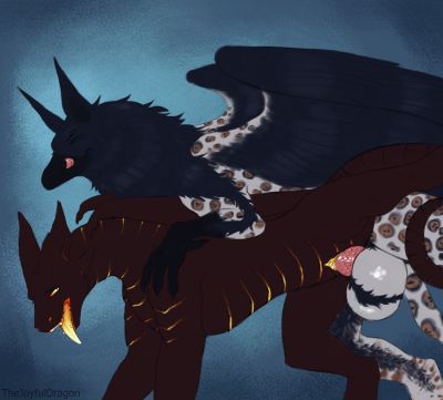 Beating the Heat
art by thejoyfuldragon
Keywords: gryphon;dragoness;male;female;feral;M/F;penis;from_behind;vaginal_penetration;thejoyfuldragon
