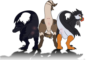 Raptors
unknown artist
Keywords: dinosaur;theropod;raptor;female;anthro;solo;vagina;theraptorpack