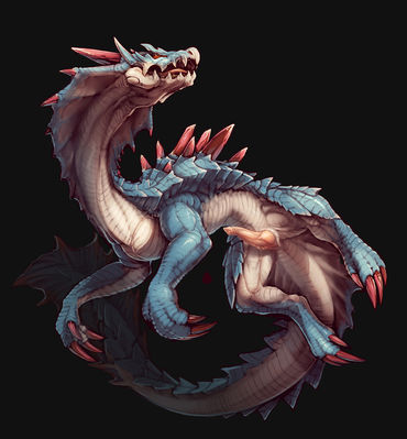 Male Lagiacrus
art by the_secret_cave
Keywords: videogame;monster_hunter;dragon;lagiacrus;male;feral;solo;penis;the_secret_cave