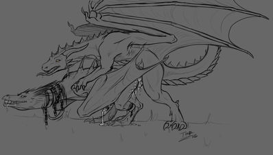 Wyvern Loving
art by thorphax
Keywords: dragon;wyvern;male;feral;M/M;penis;from_behind;anal;spooge;thorphax