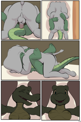 Study Partners 5
excerpt from full length comic by thunderouserections
Keywords: comic;crocodilian;crocodile;furry;elephant;male;female;anthro;breasts;M/F;penis;missionary;vaginal_penetration;closeup;thunderouserections