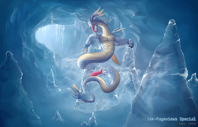 Ice Dragon
art by todex
Keywords: dragon;snake;naga;hybrid;male;anthro;solo;penis;todex