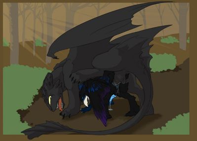 Toothless Fucks A Gryphon
art by quicksaberflash
Keywords: how_to_train_your_dragon;httyd;night_fury;toothless;dragon;gryphon;male;feral;M/M;from_behind;penis;anal;spooge;quicksaberflash