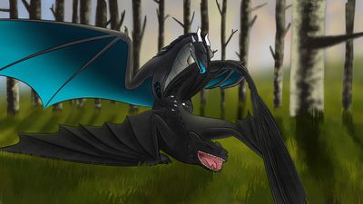 Xero Mounting Toothless
art by trailofscales
Keywords: how_to_train_your_dragon;httyd;night_fury;toothless;dragon;male;feral;M/M;from_behind;anal;trailofscales