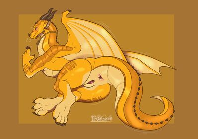 Pyrite (Wings_of_Fire)
art by travesseiro
Keywords: wings_of_fire;skywing;hybrid;dragoness;female;feral;solo;vagina;travesseiro